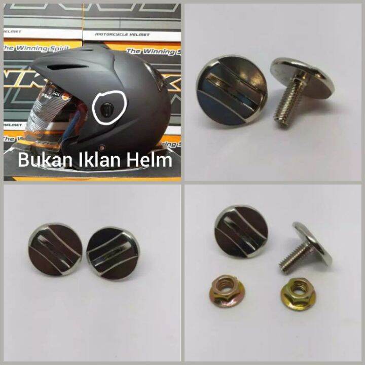 Baut Helm INK CX22 UNiversal harga persatu pcs Murah Lazada
