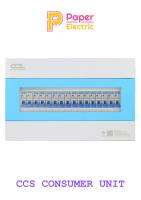 ตู้คอนซูเมอร์ Consumer Unit ตู้ครบชุด 14 ช่อง แบรนด์ CCS รุ่น CCU6-14+14 (รับประกัน 5 ปี)