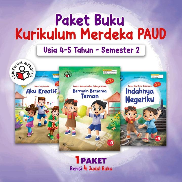 Paket Buku Kurikulum Merdeka Paud Usia 4 5 Tahun Semester 2a Ta 20232024 Lazada Indonesia 9535