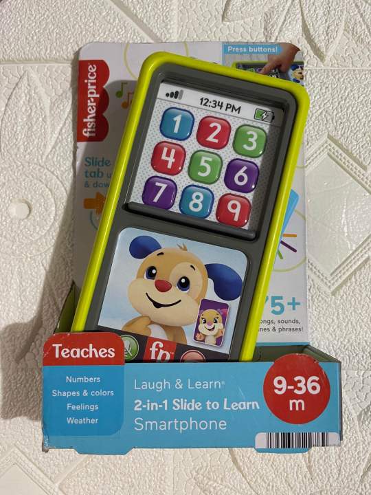 Fisher-Price Laugh & Learn 2-in-1 Slide to Learn Smartphone Toy