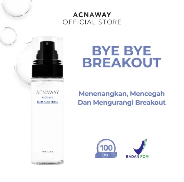 ACNAWAY Acne Face and Body Spray 100ml untuk Mengurangi Jerawat pada ...