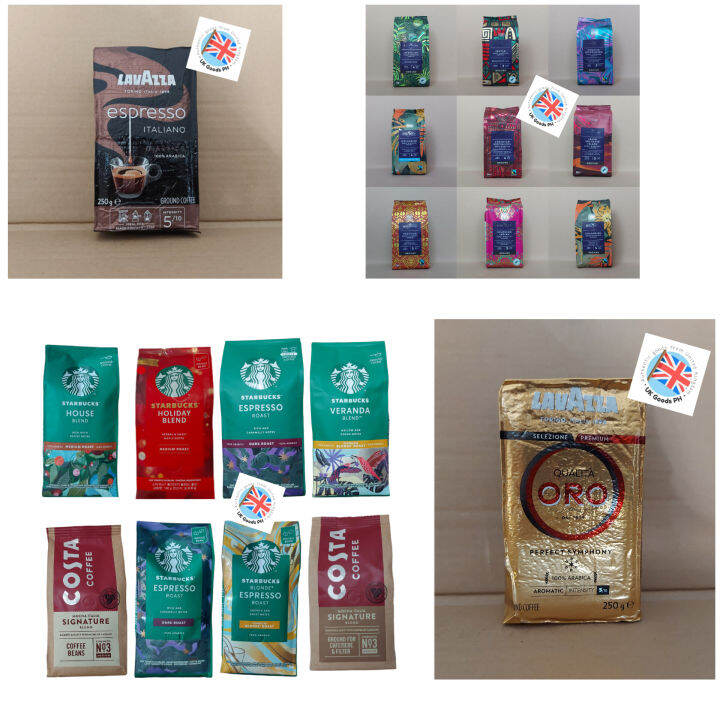 STARBUCKS GROUND BEANS COFFEE, COSTA COFFEE, EXTRA SPECIAL BY ASDA