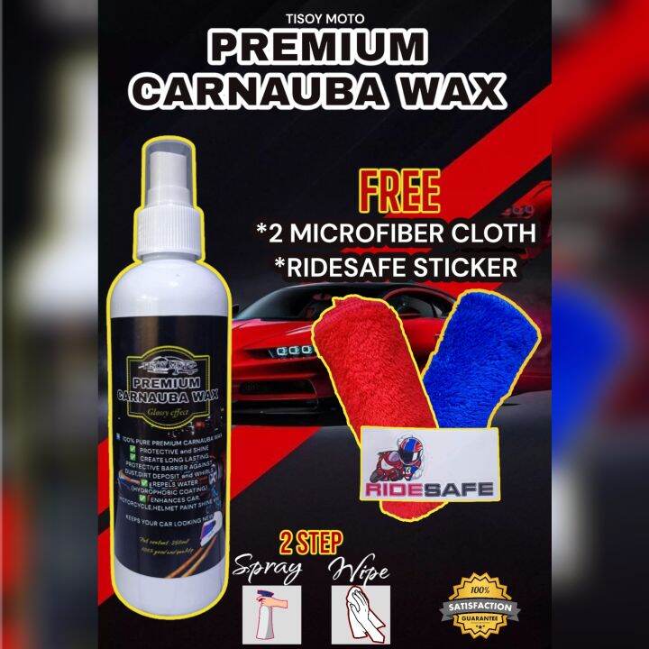 PREMIUM CARNAUBA WAX glossy effect Lazada PH