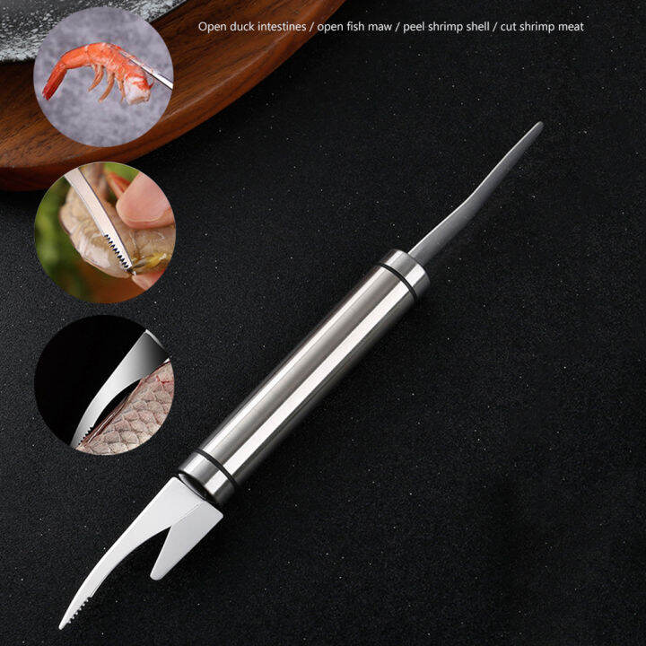 Chinatera Stainless Steel Shrimp Peeler Pick Prawn Shrimp Prawn Sheller ...