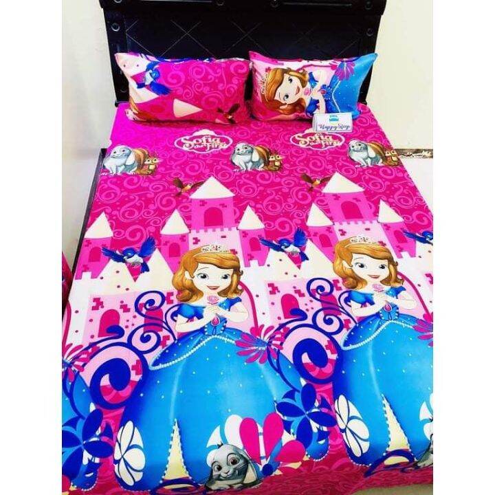 3 in 1 Canadian cotton bedsheet set SOFIA design Lazada PH