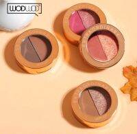 WODWOD Eye Shadow พาเลตอายเเชโดว์เนื้อเเมตต์ เนื้อดินนำ้มันใยไหม สองสี ชิมเมอร์