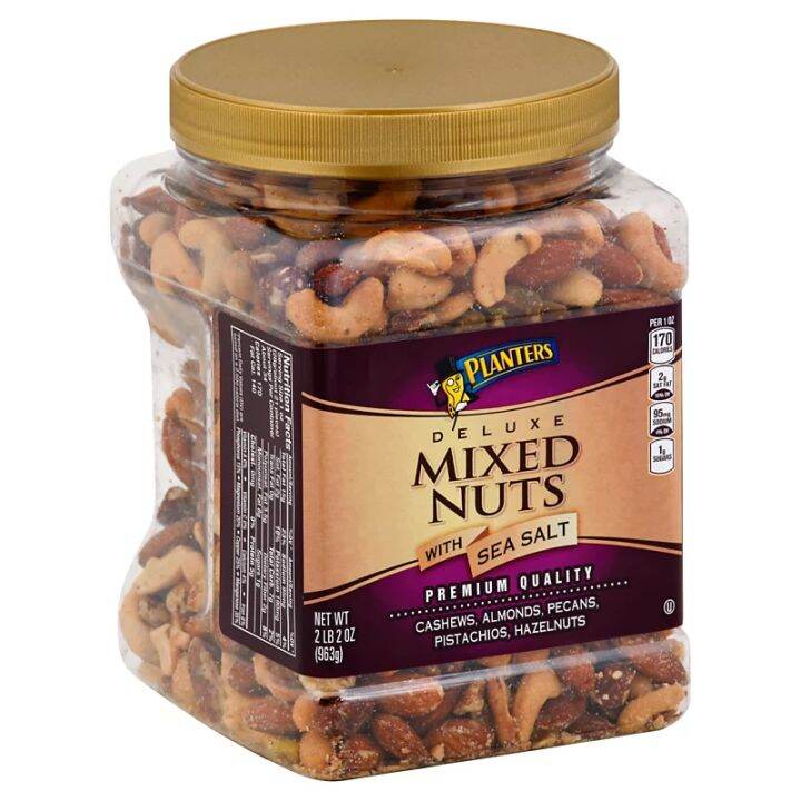 Planters Deluxe Mixed Nuts with Sea Salt 2lb Lazada PH
