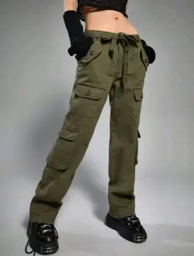 New Cargo Army Green casual pants jeans for women (Random design