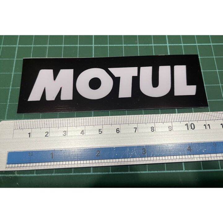 thumbnail image 2 of 2x MOTUL White Oil Decal Sticker, Made In USA, 3M Vinyl For Car Truck Window 2 of 5
