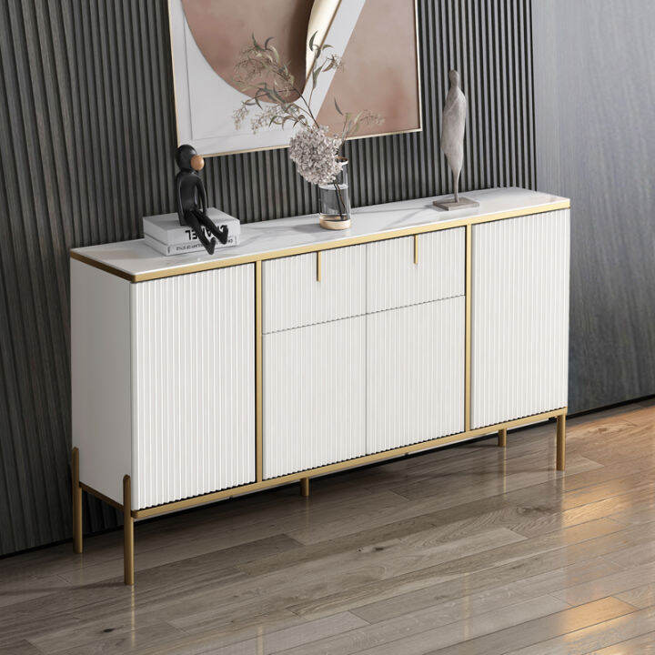 Light Luxury Rock Plate Sideboard Modern Minimalist Wine Cabinet ...