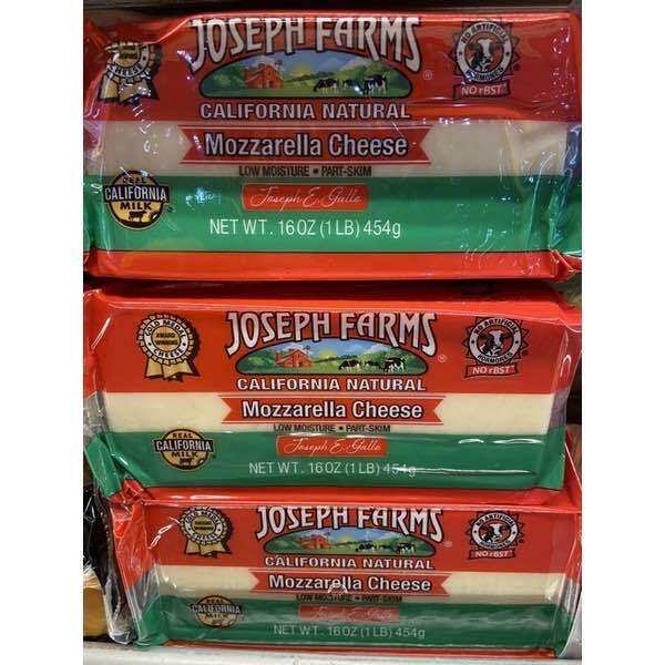 Joseph Farms mozarella Cheese block 454g Lazada PH