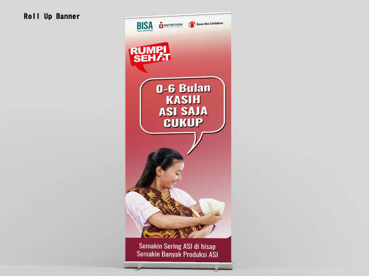 Roll Up Banner Untuk Bahan Promosi Usaha Dengan Custom Ukuran Dan ...