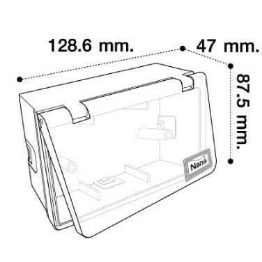 nano-กล่องครอบสวิตช์ปลั๊กไฟ-nano-405-ฝาทึบ-nano-405c-ฝาใส