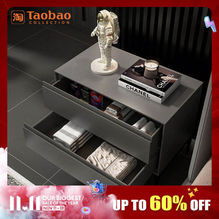 InstallationFree Bedside Table Simple Modern Bedroom Minimalist