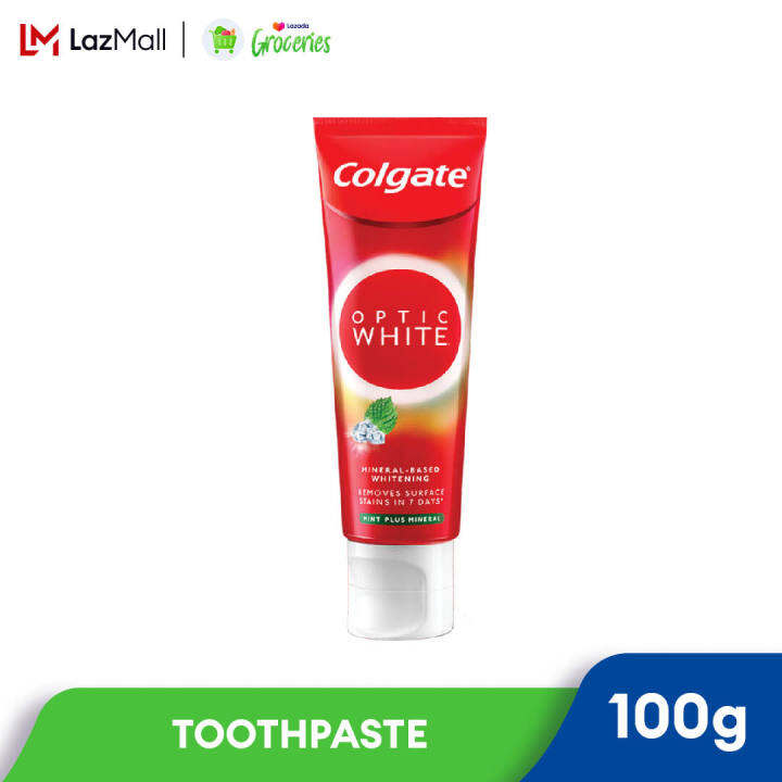 Colgate Optic White Mint Plus Mineral Tothpaste 100g | Lazada