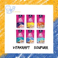 Vitakraft Soupurr ไวต้าคราฟ ซุป อาหารแมวเปียกแบบซอง 50 กรัม × 12 ซอง (1โหล)