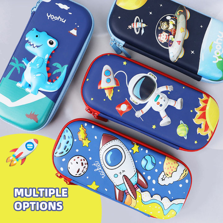 【Ready Stock】Primary School Students Cartoon EVA Stationery Box 3D ...