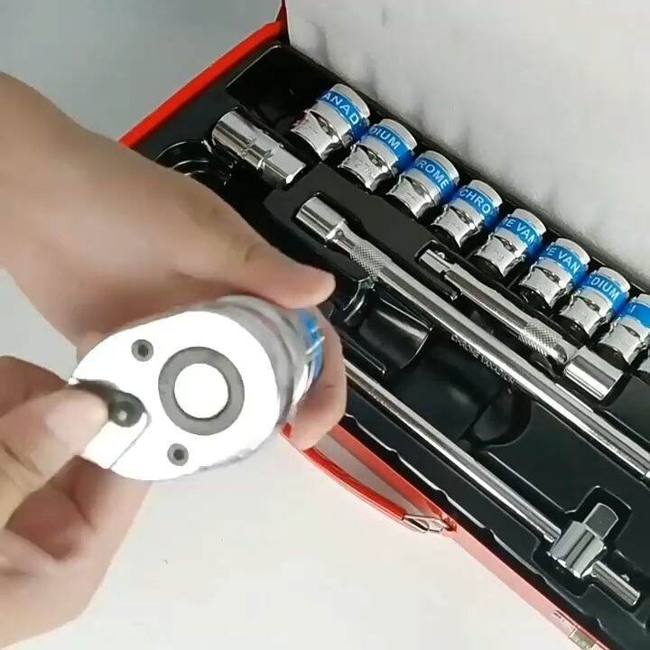 [Ready Stock + local seller] Tool sets Made in Germany 24PCS Socket SET 8mm to 32mm 1/2 Drive