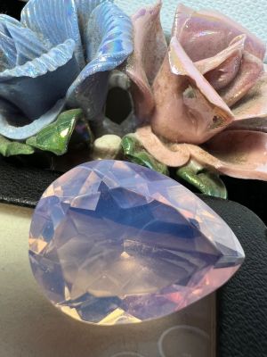 Crystal gem Rainbow moonstone 43 carats 20c30mm