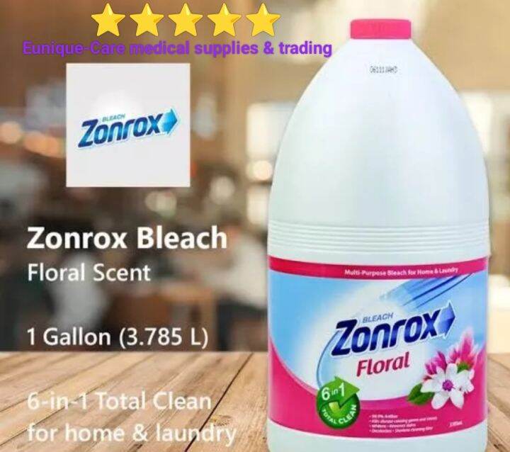 Zonrox MultiPurpose Bleach for Home &Laundry ( BLEACH FLORAL 3785 mL