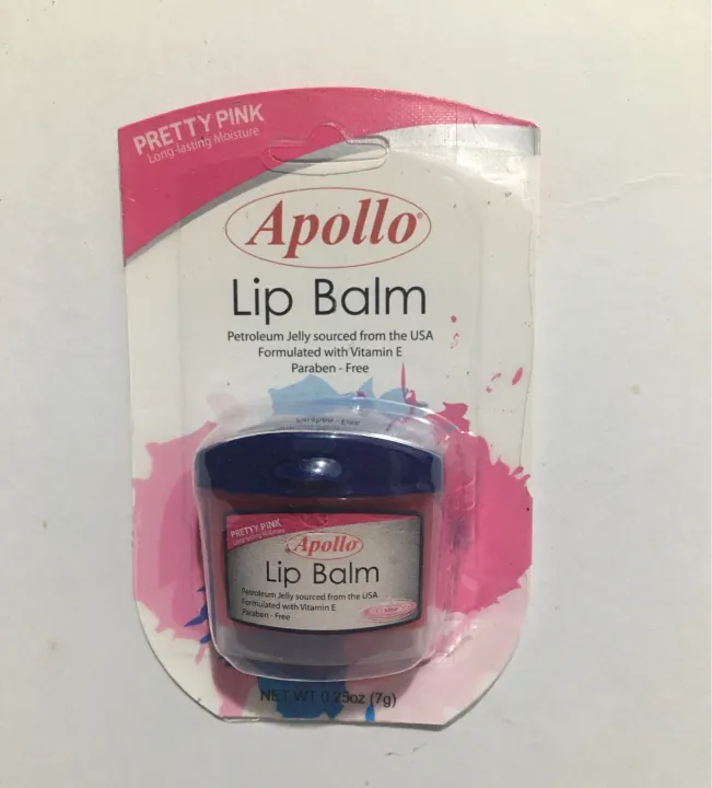Apollo Lip Balm petroleum jelly Pretty pink long lasting moisture 7g Lazada PH