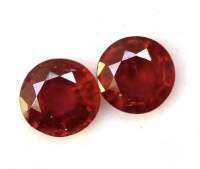 ทับทิมแดงทรงกลม 2.15cts 6มม 2.15cts 6mm round red ruby