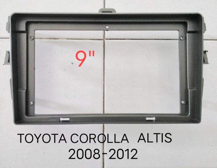 Carradio frame TOYOTA COROLLA ALTIS ปี2008-2012 สำหรับติดตั้งจอ Android 9