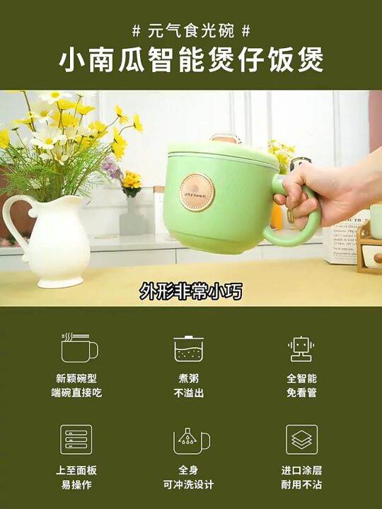 220V 1.2L Mini Electric Rice Cooker Non-stick Multi Cooker