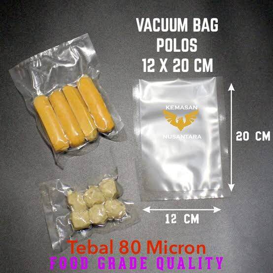 100 Pcs Plastik Vakum Polos 12x20 Cm 100 Pcs / Plastik Vakum Sealer ...