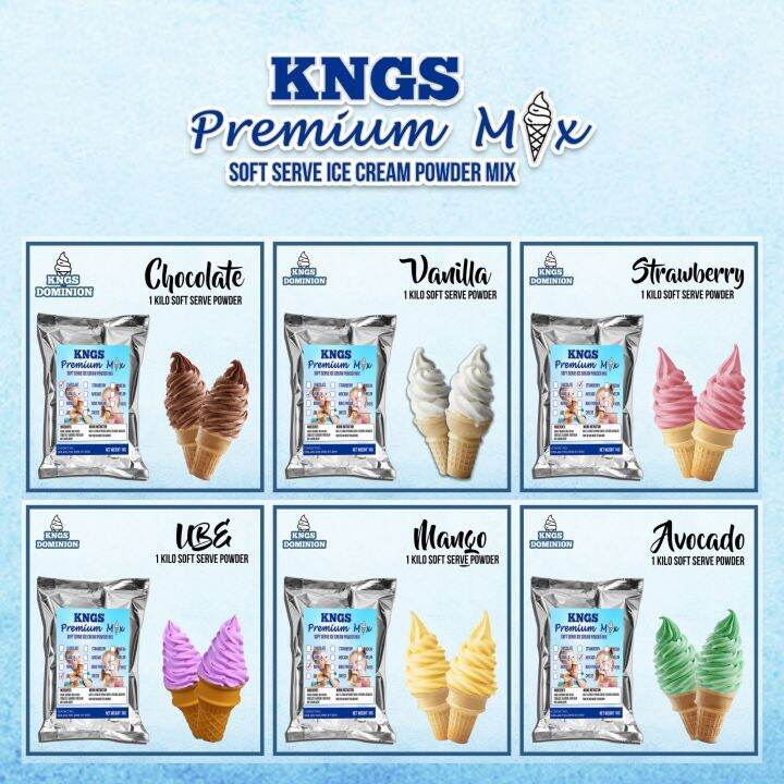 KNGS PREMIUM SOFT SERVE ICE CREAM PREMIX POWDER Lazada PH