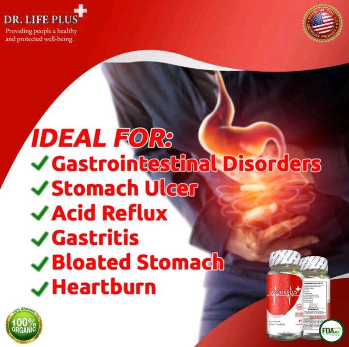 Dr Life Plus Solutions For Gastrointestinal Disorders Stomach Ulcers Acid Reflux Bloated 8331