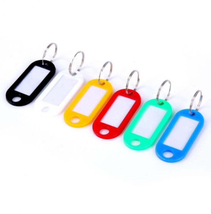 50PCS Plastic Key Tags ID Labels Baggage Luggage Name Token Hotel ...