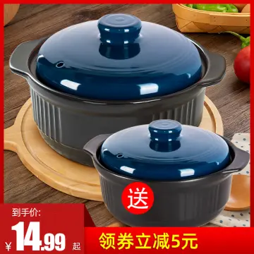 BOBIKUKE Korean Stone Pot With Lid Nonstick Casserole Soup Pot Induction  Kitchen Cookware Dish Bowl Stone Bibimbap Cast Aluminum