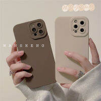 Wansheng เคสนิ่มผิวด้านสีแบบเรียบง่ายสำหรับฤดูใบไม้ร่วงและฤดูหนาวเคสมือถือ iPhone 12แบบใหม่สำหรับ iphone13pro 11 13/14pro สำหรับผู้หญิง xr/xs สีล้วน7P/8PLUS ซิลิโคนหุ้มทั้งเครื่องกันกระแทกสำหรับคู่รัก