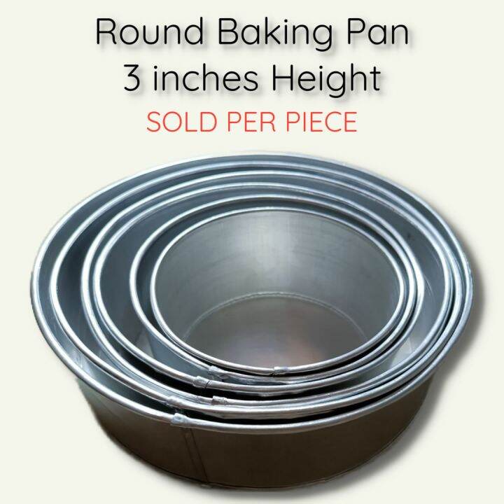 ROUND BAKING PAN SOLD PER PIECE (3 INCHES HEIGHT) Lazada PH