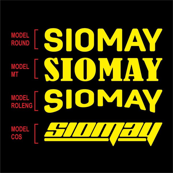 Stiker Siomay Kuning Gerobak Dorong Kaca Cutting Skotlet Lesnar Etalase