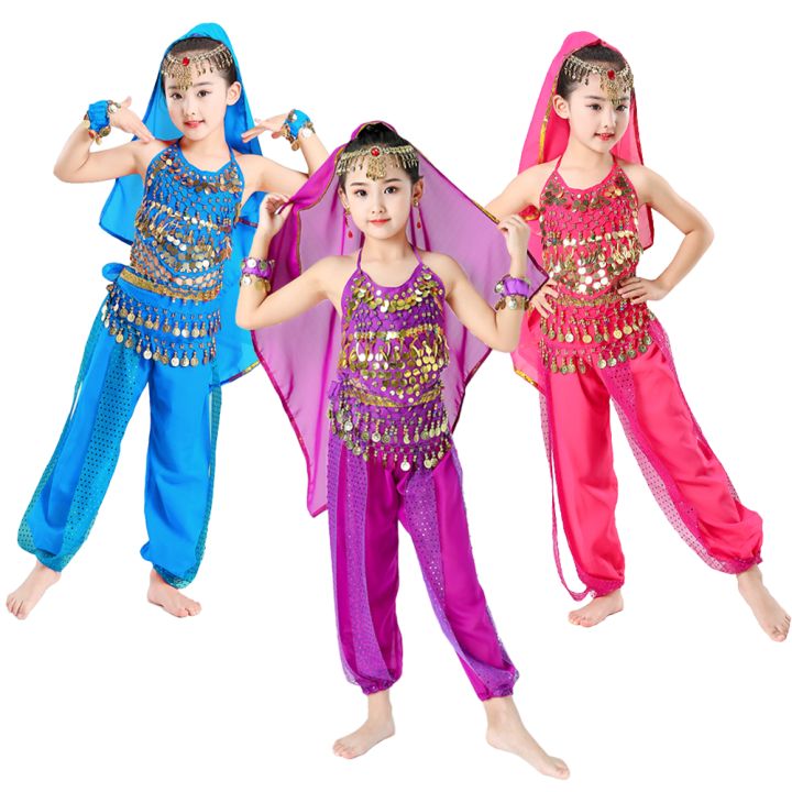 Children's Belly Dance Costume Set Oriental Dance Girls Belly
