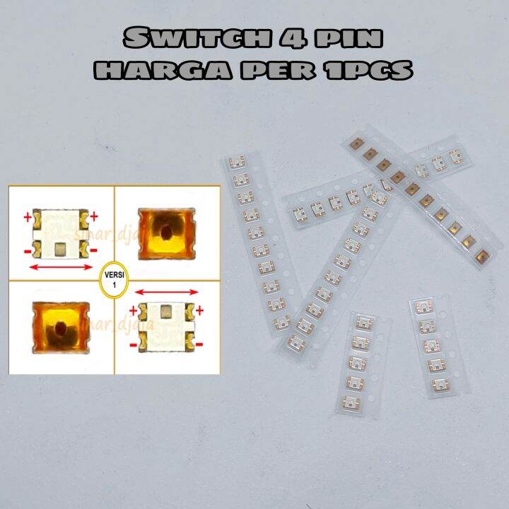 Switch / Tombol On Off 4 Pin OPPO / VIVO / XIAOMI / REALME / Switch 4 ...