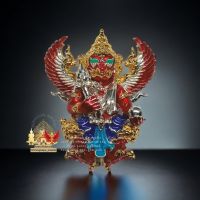 BABY GARUDA ครุฑน้อยธรรมชัย
เนื้อทองขาว ชุบทองจิวเวลรี่ ลงยากายแดง พิมพ์ใหญ่ วัดธรรมชัยมงคล-ทุ่งละคร อ.แม่แตง จ.เชียงใหม่
สูง 3 ซ.ม.เลข 272