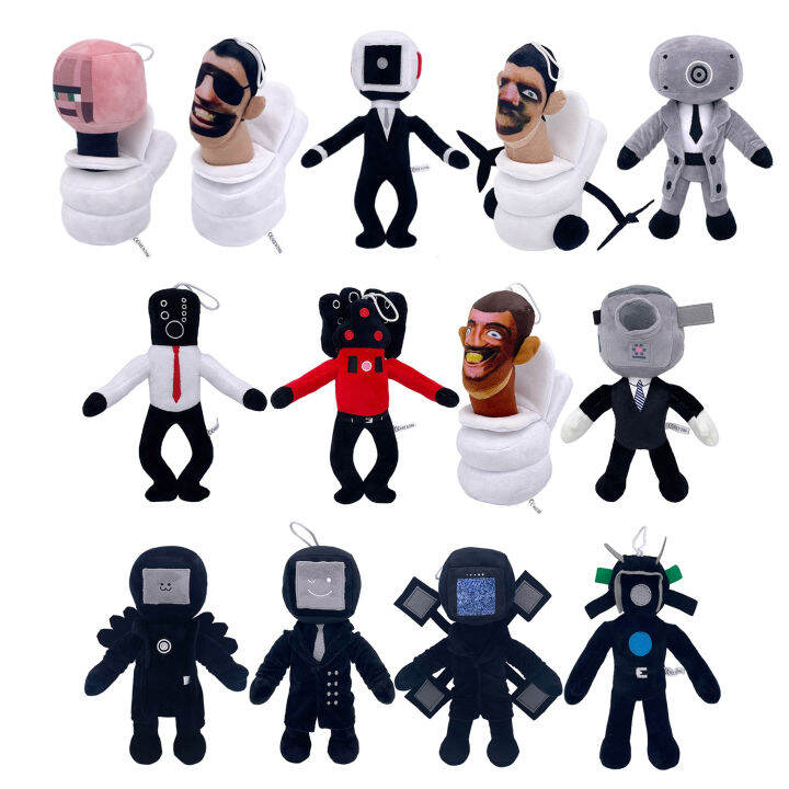 Abstract Spoof First Generation Toilet Man Doll Skibidi Toilet Stuffed ...