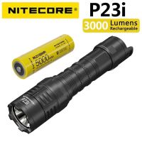 พร้อมส่ง NITECORE P23i รองรับการชาร์จ USB-C ไฟฉายแบบชาร์จไฟได้5000MAh 21700 แบตเตอรี่ Luminus SFT-70 3000 Lumens LED