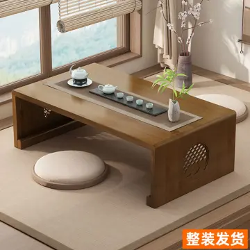 Solid Wood Low Table Bay Window Small Tea Table Tatami Rectangular Table -  China Side Table, Low Table of Solid Wood