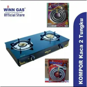 Promo Kompor Gas 2 Tungku Winn Gas W888 / Kompor Gas Tanam Kaca