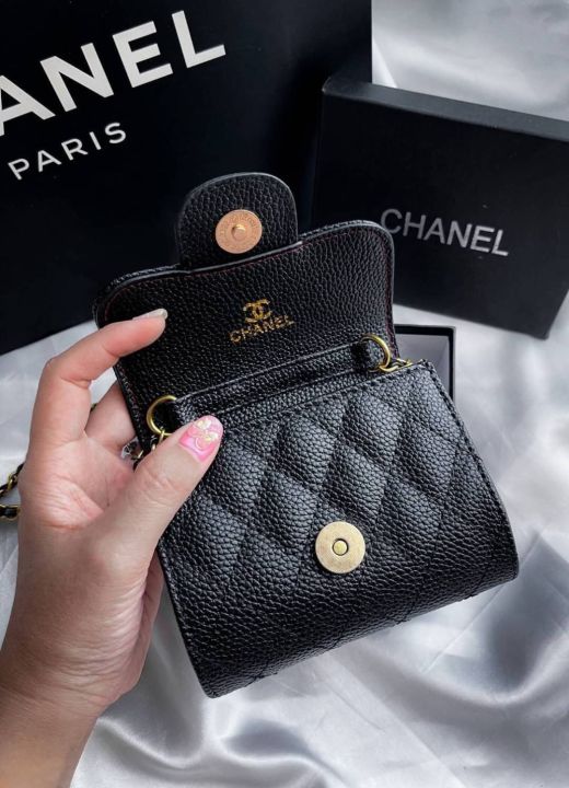 กระเป๋า-chanel-wallet-with-chain-กระเป๋าตังค์ชาแนล-แบบมีสาย-มีกล่อง