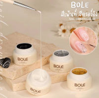 สีเพ้นท์ BOLE สีขาว-ดำ-เงิน-ทอง สีเพ้นท์เล็บไม่เหนียวเนื้อแน่น กระปุกเล็กขนาด 5g.