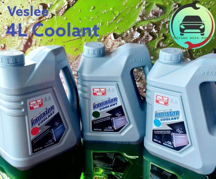 Veslee Radiator Coolant 4L (Green/Pink/Blue)for CNG,Petrol & Diesel