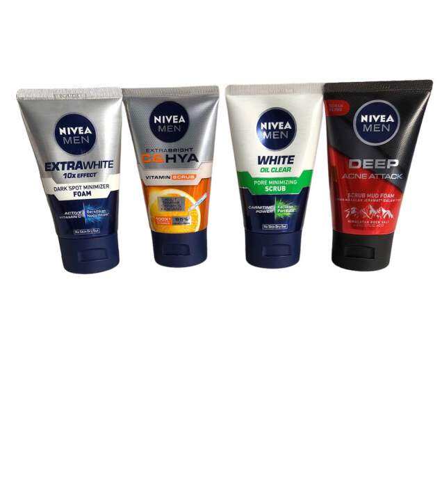 NIVEA MEN Sabun cuci muka cowok scrub 100 ml Lazada Indonesia