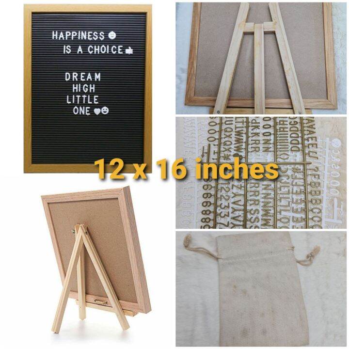 retro letter board big size / 12 x 16 inches / with 3 sets of letters