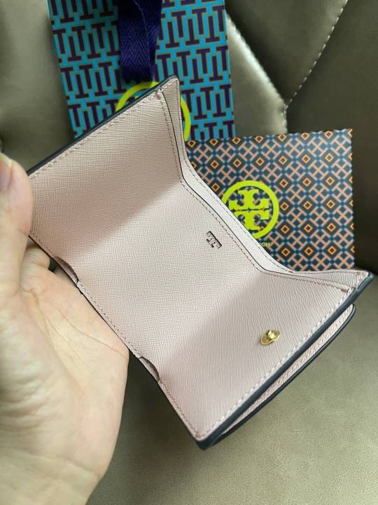 กระเป๋าสตางค์ใบสั้น-tory-robinson-tri-fold-mini-wallet-nbsp