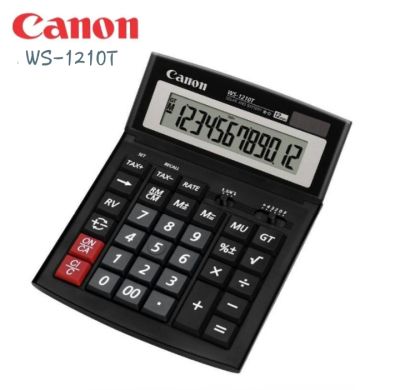 เครื่องคิดเลข CANON WS-1210T * จอ LCD ขนาดใหญ่ แสดงตัวเลข 12 หลัก
* ปรับระดับจอได้ *